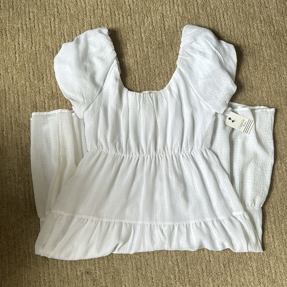 White midi dress! NWT!
